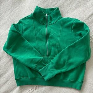 H&M quarter zip fleece sweater.